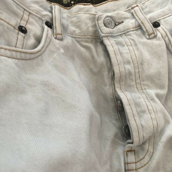 Acne Studios Mini Skirt Pale Blue Jeans Denim Blogger Italy 36 NWOT $240 - Picture 8 of 11